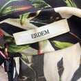 Load image into Gallery viewer, ERDEM Black Multi Floral Printed Anora Silk Gown / Formal Dress