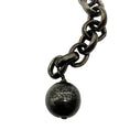 Load image into Gallery viewer, Lanvin White Cord Necklace with Crystal Embellishments