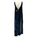 Load image into Gallery viewer, Peserico Navy Monili Bead Embellished Velvet Maxi Dress