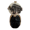 Load image into Gallery viewer, Christian Dior Crystal Pearl Tribales Beetle Charm Earring

