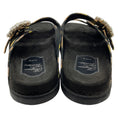 Load image into Gallery viewer, Roger Vivier Black / Brown Animal Print Double Rhinestone Buckle Sandals