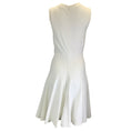Load image into Gallery viewer, Alaia White Sleeveless Scoop Neck Flared Knit Dress
