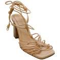 Load image into Gallery viewer, Ulla Johnson Wheat Leather Leyna Knotted Sandals