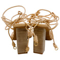 Load image into Gallery viewer, Ulla Johnson Wheat Leather Leyna Knotted Sandals