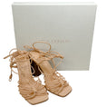 Load image into Gallery viewer, Ulla Johnson Wheat Leather Leyna Knotted Sandals