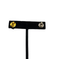 Load image into Gallery viewer, David Yurman Sterling Silver and Diamond Cable Wrap Collection 12mm Earrings with Gemstone