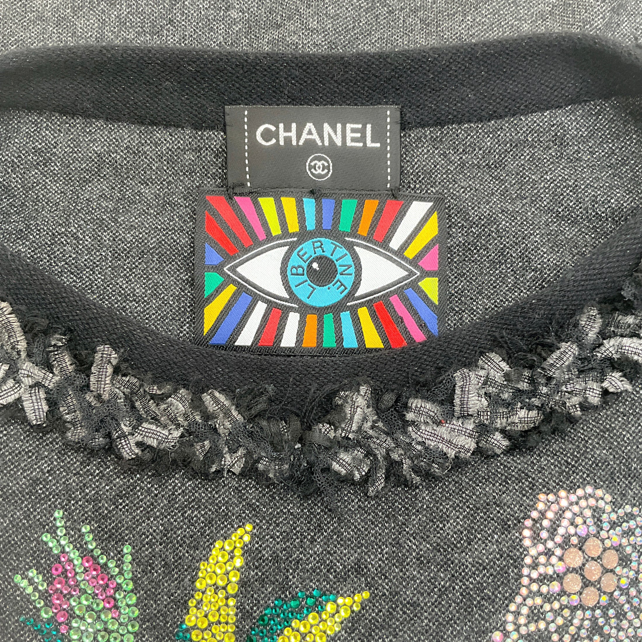 Chanel x Libertine Crystal Embellished Cashmere Dress