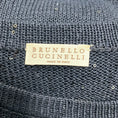 Load image into Gallery viewer, Brunello Cucinelli Navy Blue Sequined Knit Sweater