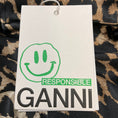 Load image into Gallery viewer, Ganni Tan / Brown / Black Leopard Printed Short Sleeved Silk Midi Dress
