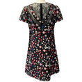 Load image into Gallery viewer, Valentino Black Multi Floral Dress with Lace Insets