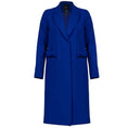 Load image into Gallery viewer, Smythe Cobalt Wool Stretch Bow Coat
