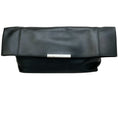 Load image into Gallery viewer, Celine Black Leather Large Fold Over Clutch