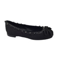 Load image into Gallery viewer, Valentino Black Rockstud Satin Ballet Flats
