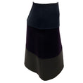 Load image into Gallery viewer, Loro Piana Navy / Purple / Grey Colorblock Cashmere Skirt