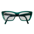 Load image into Gallery viewer, Saint Laurent Green Mica Cat Eye Frame Optical Prescription RX Eyeglasses