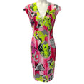 Load image into Gallery viewer, Versace Collection Pink / Lime Zip Detail Dress