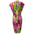 Load image into Gallery viewer, Versace Collection Pink / Lime Zip Detail Dress