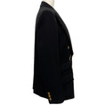 Load image into Gallery viewer, Moschino Couture Black Wool Blazer with Abstract Gold Buttons