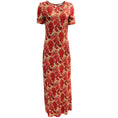 Load image into Gallery viewer, Paco Rabanne Coral Jacquard Knit Maxi Dress