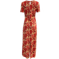 Load image into Gallery viewer, Paco Rabanne Coral Jacquard Knit Maxi Dress