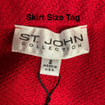 Load image into Gallery viewer, St. John Cerise Red Wool Knit Jacket and Skirt Suit Set
