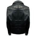 Load image into Gallery viewer, Karolina Zmarlak Black Lambskin Leather Open Front Jacket