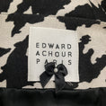 Load image into Gallery viewer, Edward Achour Black / Silver Collarless Houndstooth Coat with Gold Buttons