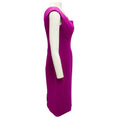 Load image into Gallery viewer, Zac Posen Magenta Sweetheart Neckline Crepe Cocktail Dress