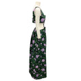 Load image into Gallery viewer, Agua by Agua Bendita Green / Purple Multi Peonia Peonia Ocaso Maxi Dress