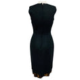 Load image into Gallery viewer, Dolce & Gabbana Charcoal Grey Sleeveless Wool Midi Dress with Leopard Print Hem