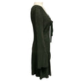 Load image into Gallery viewer, Elie Saab Olive Green / Gold Metallic Knit Cocktail Dress