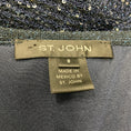 Load image into Gallery viewer, St. John Navy Blue Metallic Sequined Knit Cocktail Dress