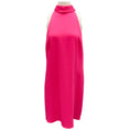 Load image into Gallery viewer, Brandon Maxwell Hot Pink Bow Detail Sleeveless Crepe Cocktail Dress