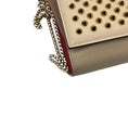 Load image into Gallery viewer, Christian Louboutin Beige Leather Spiked Paloma Clutch