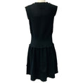 Load image into Gallery viewer, Chanel Black Cotton Crochet Flounce Dress