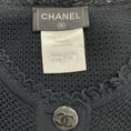 Load image into Gallery viewer, Chanel Black Cotton Crochet Flounce Dress