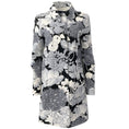 Load image into Gallery viewer, Burberry Grey / Black Floral Print Cotton Coat
