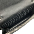 Load image into Gallery viewer, Saint Laurent Black Leather Envelope Wallet on Chain