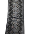 Load image into Gallery viewer, Oscar de la Renta Black Embellished and Embroidered Wide Leather Belt