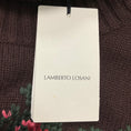 Load image into Gallery viewer, Lamberto Losani Brown Multi Floral Cashmere Knit Turtleneck Sweater