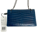 Load image into Gallery viewer, Akris Indigo Blue Crocodile Leather Small Alice Bag