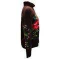 Load image into Gallery viewer, Lamberto Losani Brown Multi Floral Cashmere Knit Turtleneck Sweater
