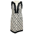 Load image into Gallery viewer, Chanel Black / White Paris-Dubai Cruise Resort 2015 Sleeveless Geometric Jacquard Dress