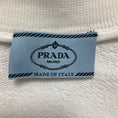 Load image into Gallery viewer, Prada White Logo Detail Zip Front Terrycloth Bomber Jacket
