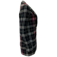 Load image into Gallery viewer, St. John Black Caviar Multi Plaid Wool Knit Blazer