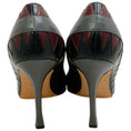 Load image into Gallery viewer, Manolo Blahnik Grey / Wine Leather Pumps