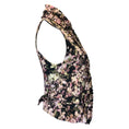 Load image into Gallery viewer, Ann Demeulemeester Black / Pink Ruffled Floral Printed Vest