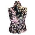 Load image into Gallery viewer, Ann Demeulemeester Black / Pink Ruffled Floral Printed Vest