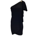 Load image into Gallery viewer, Roberto Cavalli Black Rhinestone Embellished One Shoulder Jersey Dress
