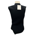 Load image into Gallery viewer, Toteme Black Tech Viscose Asymmetric Knit Top